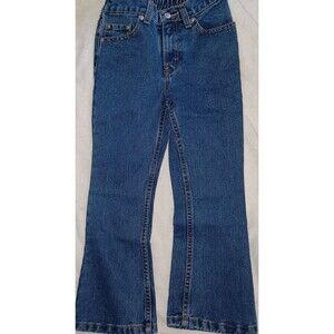 Jordache Kids Jeans 6 Blue Denim Pants Girls Flare Leg Low Rise Cotton New